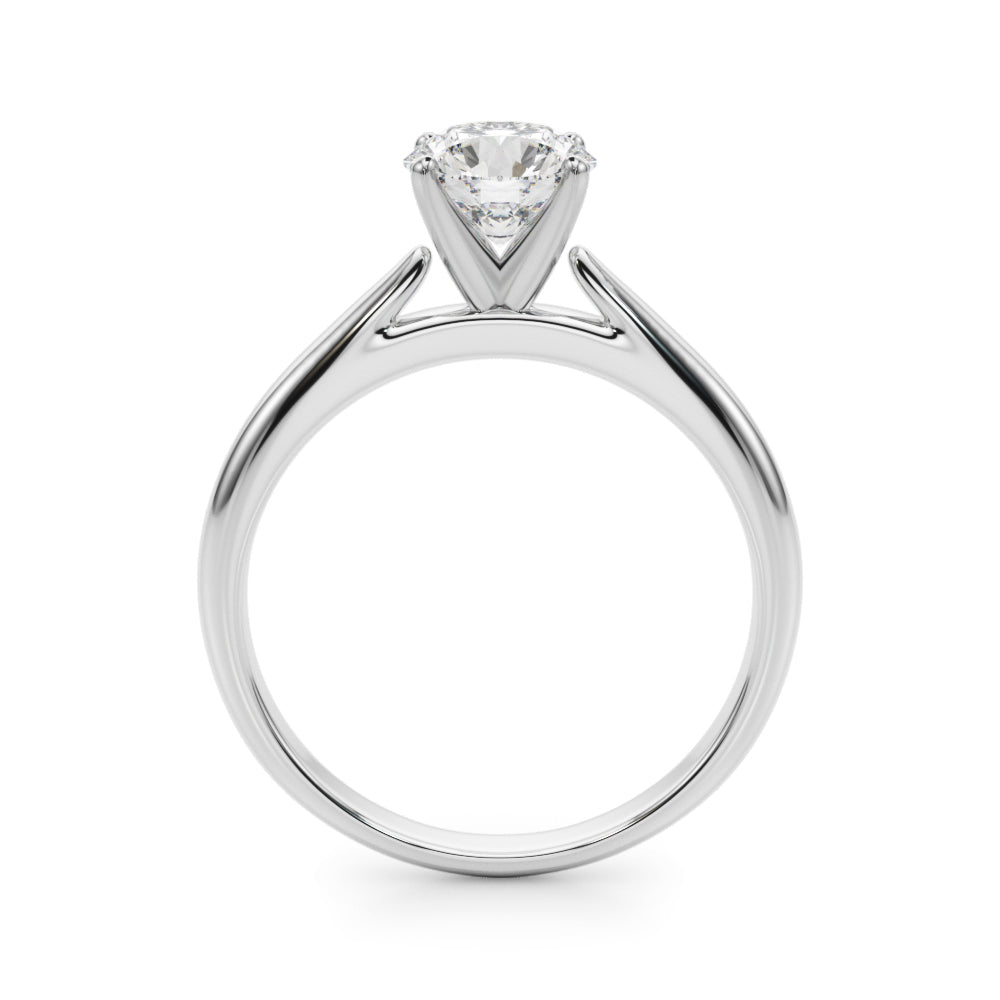 Eternal Remount Ring Round Diamond Engagement Ring in 10K/14K gold and platinum with certified lab-grown or natural diamonds