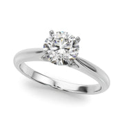 Eternal Remount Ring Round Diamond Engagement Ring in 10K/14K gold and platinum with certified lab-grown or natural diamonds