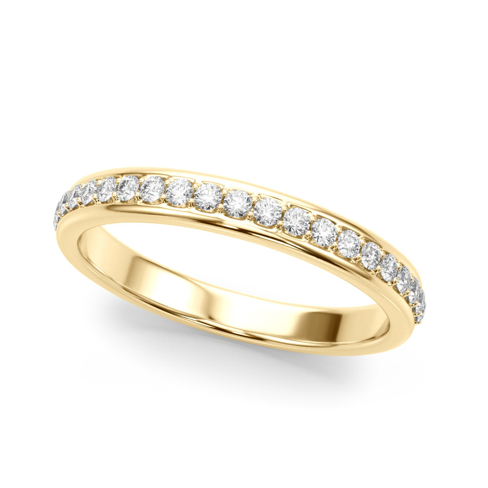 Half Half Eternity Ring in 10K/14K gold and platinum with certified lab-grown or natural diamonds