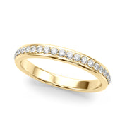 Half Half Eternity Ring in 10K/14K gold and platinum with certified lab-grown or natural diamonds