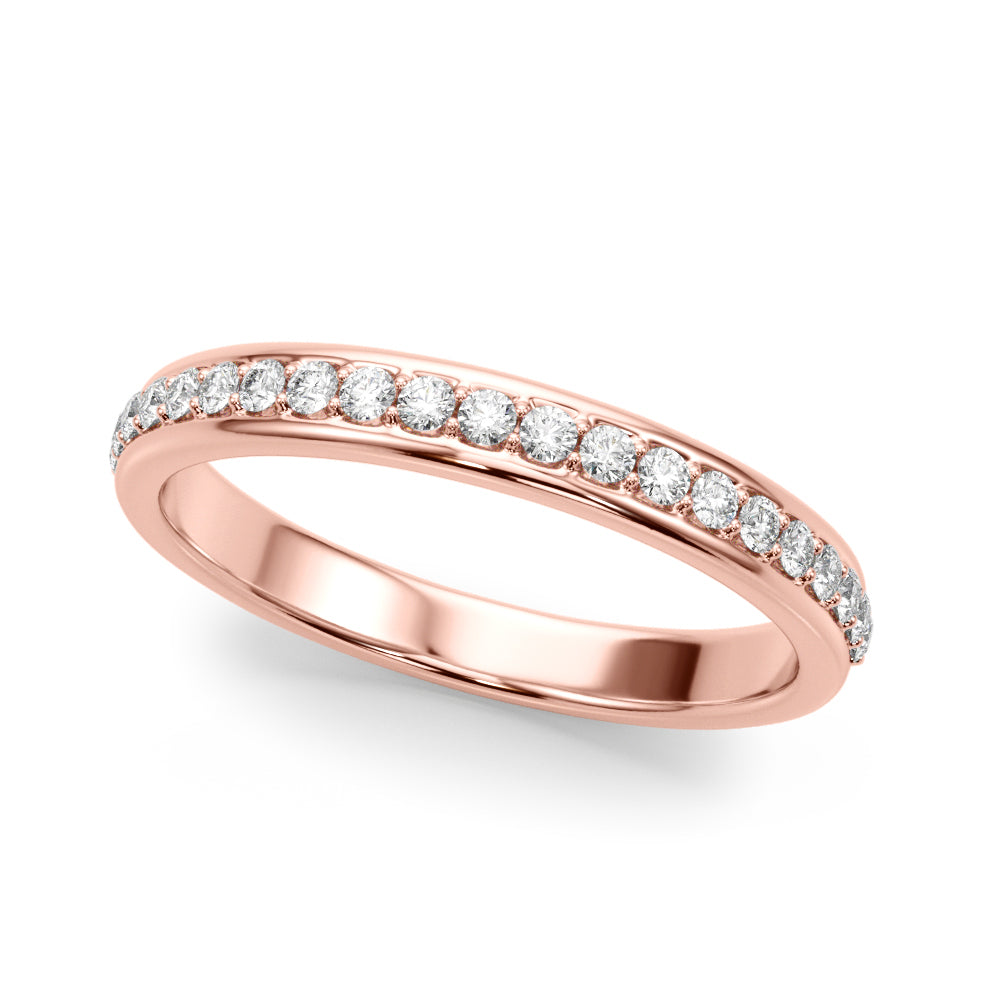 Half Half Eternity Ring in Gold & Platinum