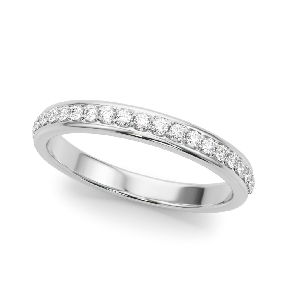 Half Half Eternity Ring in Gold & Platinum