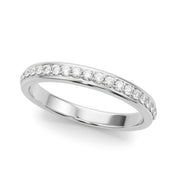 Half Half Eternity Ring in Gold & Platinum