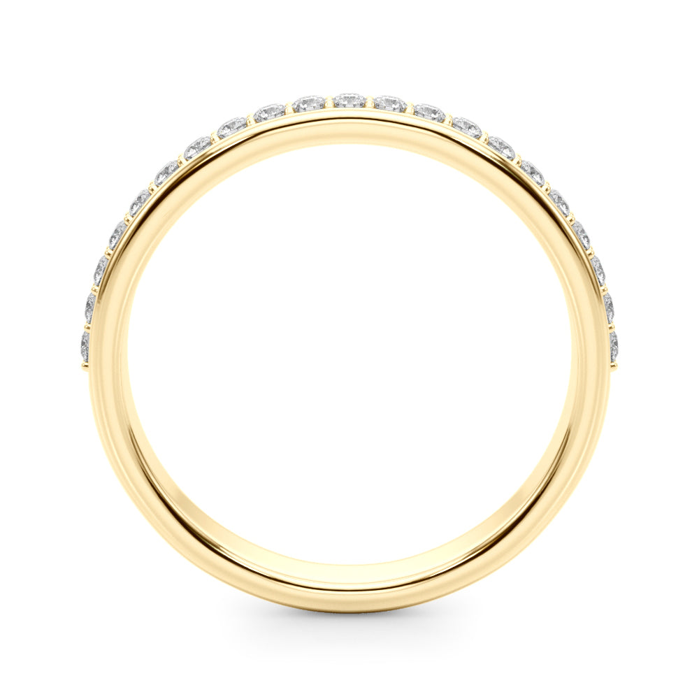 Half Half Eternity Ring in Gold & Platinum