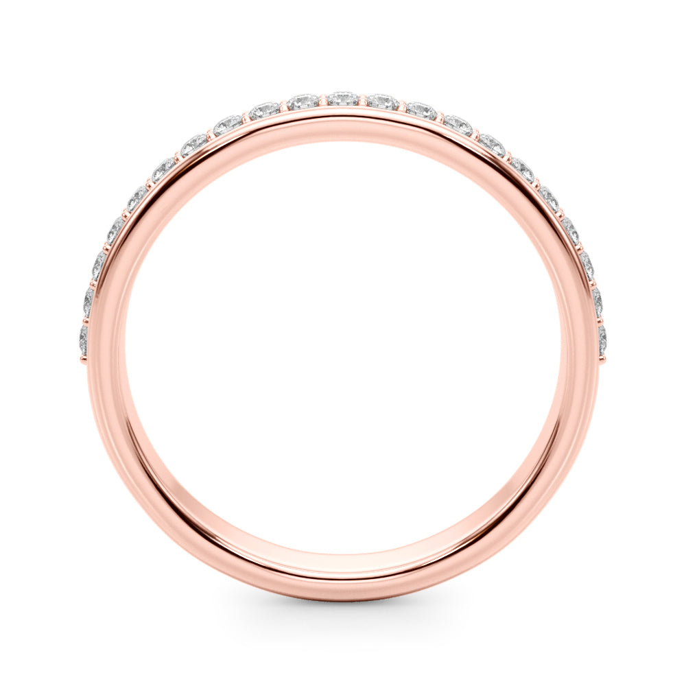 Half Half Eternity Ring in Gold & Platinum