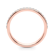 Half Half Eternity Ring in Gold & Platinum