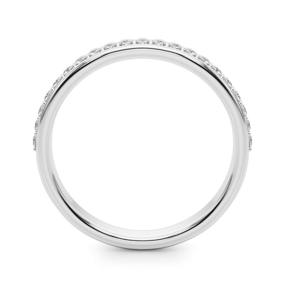 Half Half Eternity Ring in Gold & Platinum