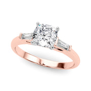Majestic Remount Ring Round Diamond Engagement Ring in 10K/14K gold and platinum with certified lab-grown or natural diamonds