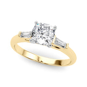 Majestic Remount Ring Round Diamond Engagement Ring in 10K/14K gold and platinum with certified lab-grown or natural diamonds