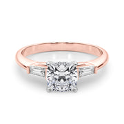 Majestic Remount Ring Round Diamond Engagement Ring in 10K/14K gold and platinum with certified lab-grown or natural diamonds