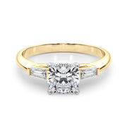 Majestic Remount Ring Round Diamond Engagement Ring in 10K/14K gold and platinum with certified lab-grown or natural diamonds