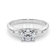 Majestic Remount Ring Round Diamond Engagement Ring in 10K/14K gold and platinum with certified lab-grown or natural diamonds