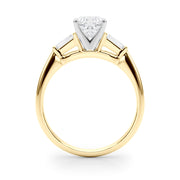 Majestic Remount Ring Round Diamond Engagement Ring in 10K/14K gold and platinum with certified lab-grown or natural diamonds