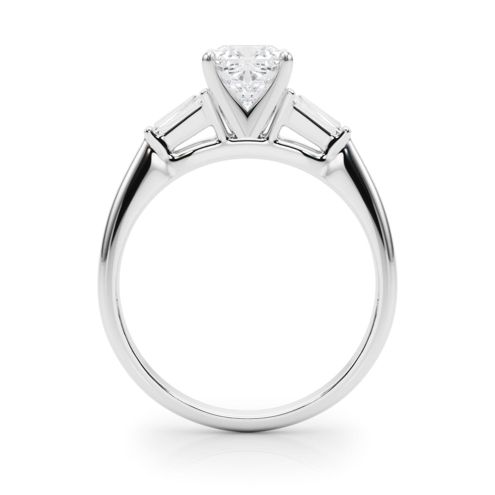 Majestic Remount Ring Round Diamond Engagement Ring in 10K/14K gold and platinum with certified lab-grown or natural diamonds