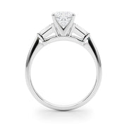 Majestic Remount Ring Round Diamond Engagement Ring in 10K/14K gold and platinum with certified lab-grown or natural diamonds