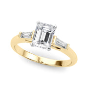 Majestic Remount Ring Round Diamond Engagement Ring in 10K/14K gold and platinum with certified lab-grown or natural diamonds