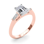 Majestic Remount Ring Round Diamond Engagement Ring in 10K/14K gold and platinum with certified lab-grown or natural diamonds