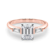 Majestic Remount Ring Round Diamond Engagement Ring in 10K/14K gold and platinum with certified lab-grown or natural diamonds