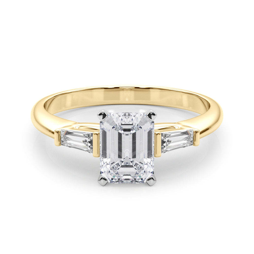 Majestic Remount Ring Round Diamond Engagement Ring in 10K/14K gold and platinum with certified lab-grown or natural diamonds