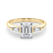 Majestic Remount Ring Round Diamond Engagement Ring in 10K/14K gold and platinum with certified lab-grown or natural diamonds