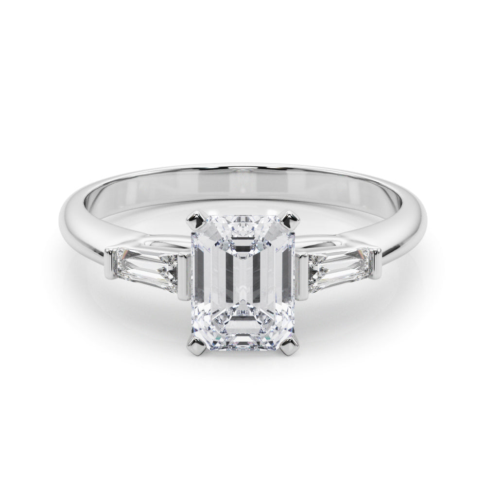 Majestic Remount Ring Round Diamond Engagement Ring in 10K/14K gold and platinum with certified lab-grown or natural diamonds