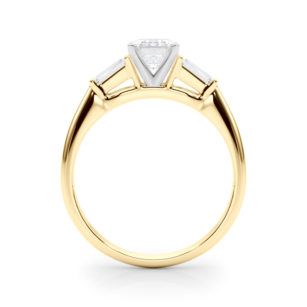 Majestic Remount Ring Round Diamond Engagement Ring in 10K/14K gold and platinum with certified lab-grown or natural diamonds