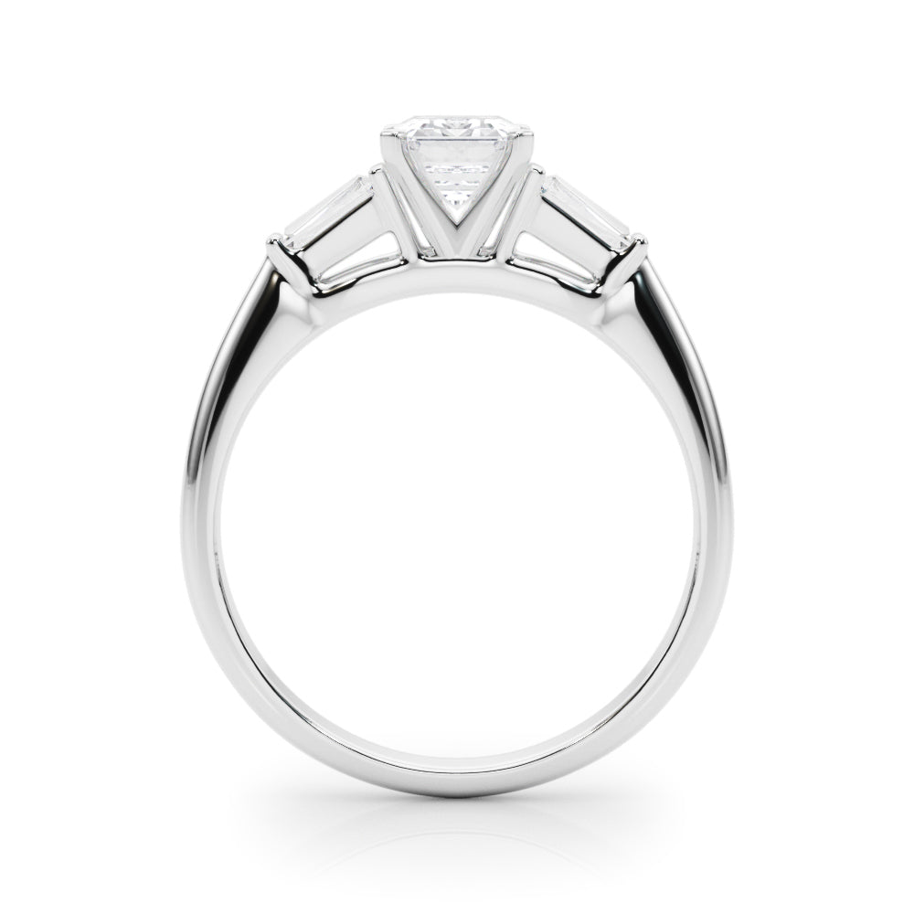 Majestic Remount Ring Round Diamond Engagement Ring in 10K/14K gold and platinum with certified lab-grown or natural diamonds