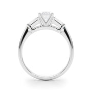 Majestic Remount Ring Round Diamond Engagement Ring in 10K/14K gold and platinum with certified lab-grown or natural diamonds