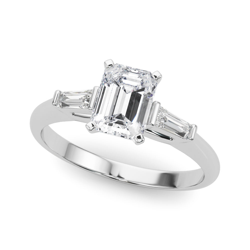Majestic Remount Ring Round Diamond Engagement Ring in 10K/14K gold and platinum with certified lab-grown or natural diamonds