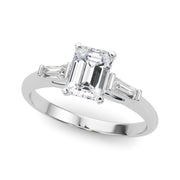 Majestic Remount Ring Round Diamond Engagement Ring in 10K/14K gold and platinum with certified lab-grown or natural diamonds