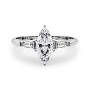 Majestic Remount Ring Round Diamond Engagement Ring in 10K/14K gold and platinum with certified lab-grown or natural diamonds