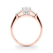 Majestic Remount Ring Round Diamond Engagement Ring in 10K/14K gold and platinum with certified lab-grown or natural diamonds