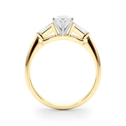 Majestic Remount Ring Round Diamond Engagement Ring in 10K/14K gold and platinum with certified lab-grown or natural diamonds