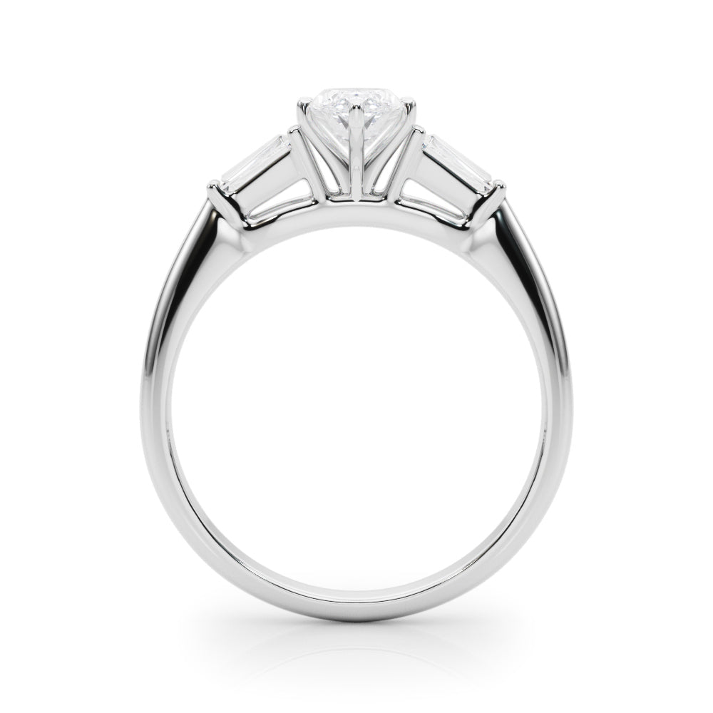 Majestic Remount Ring Round Diamond Engagement Ring in 10K/14K gold and platinum with certified lab-grown or natural diamonds