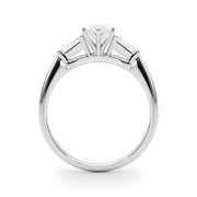 Majestic Remount Ring Round Diamond Engagement Ring in 10K/14K gold and platinum with certified lab-grown or natural diamonds
