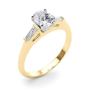 Majestic Remount Ring Round Diamond Engagement Ring in 10K/14K gold and platinum with certified lab-grown or natural diamonds