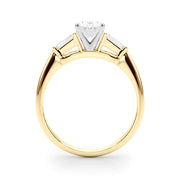 Majestic Remount Ring Round Diamond Engagement Ring in 10K/14K gold and platinum with certified lab-grown or natural diamonds