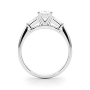 Majestic Remount Ring Round Diamond Engagement Ring in 10K/14K gold and platinum with certified lab-grown or natural diamonds