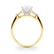 Majestic Remount Ring Round Diamond Engagement Ring in 10K/14K gold and platinum with certified lab-grown or natural diamonds