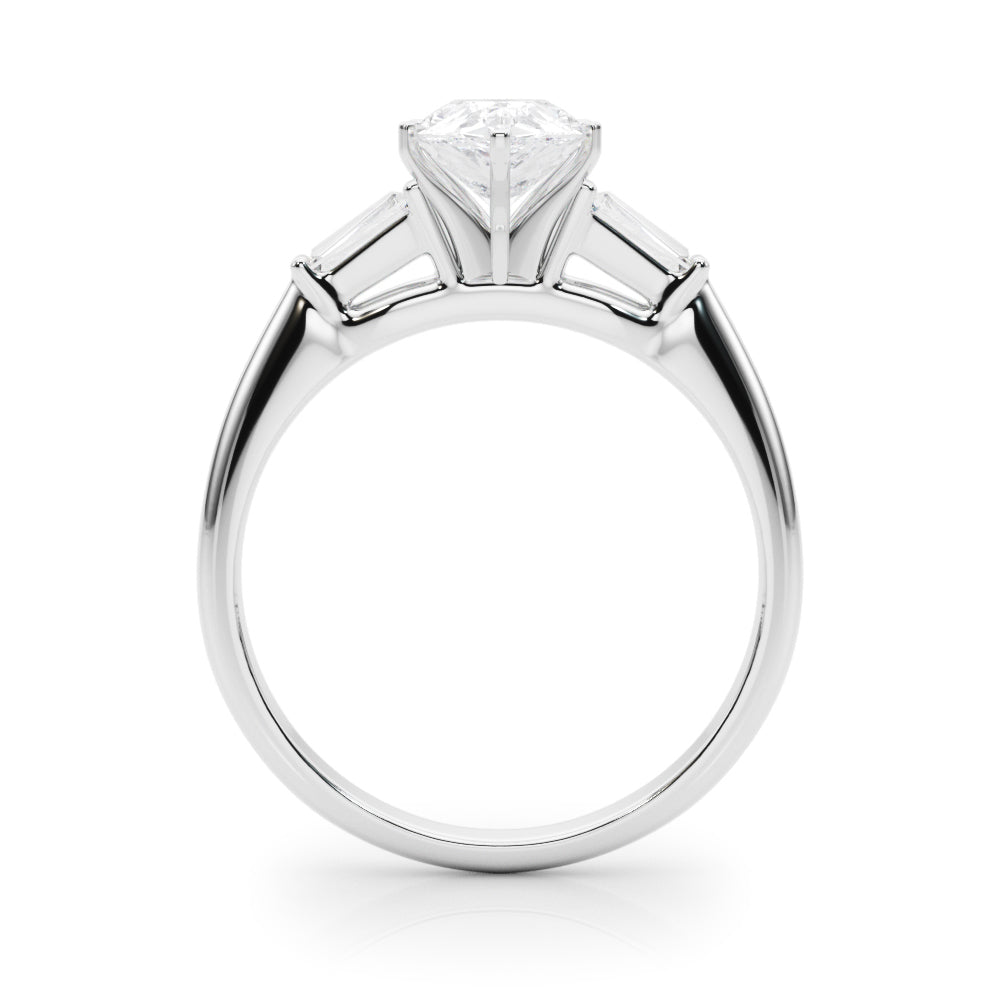 Majestic Remount Ring Round Diamond Engagement Ring in 10K/14K gold and platinum with certified lab-grown or natural diamonds