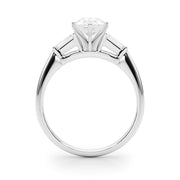 Majestic Remount Ring Round Diamond Engagement Ring in 10K/14K gold and platinum with certified lab-grown or natural diamonds