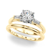 Majestic Remount Ring Round Diamond Engagement Ring in 10K/14K gold and platinum with certified lab-grown or natural diamonds