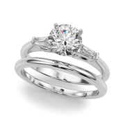 Majestic Remount Ring Round Diamond Engagement Ring in 10K/14K gold and platinum with certified lab-grown or natural diamonds