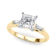 Majestic Remount Ring Round Diamond Engagement Ring in 10K/14K gold and platinum with certified lab-grown or natural diamonds