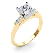 Majestic Remount Ring Round Diamond Engagement Ring in 10K/14K gold and platinum with certified lab-grown or natural diamonds