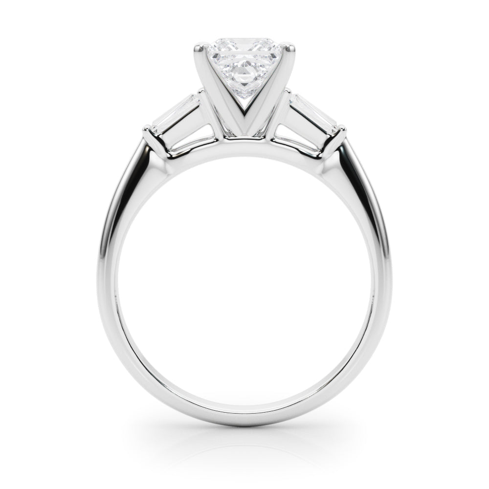 Majestic Remount Ring Round Diamond Engagement Ring in 10K/14K gold and platinum with certified lab-grown or natural diamonds