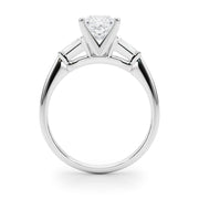 Majestic Remount Ring Round Diamond Engagement Ring in 10K/14K gold and platinum with certified lab-grown or natural diamonds
