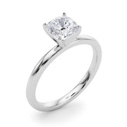 Noble Remount Ring Round Diamond Engagement Ring in 10K/14K gold and platinum with certified lab-grown or natural diamonds