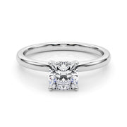 Noble Remount Ring Round Diamond Engagement Ring in 10K/14K gold and platinum with certified lab-grown or natural diamonds