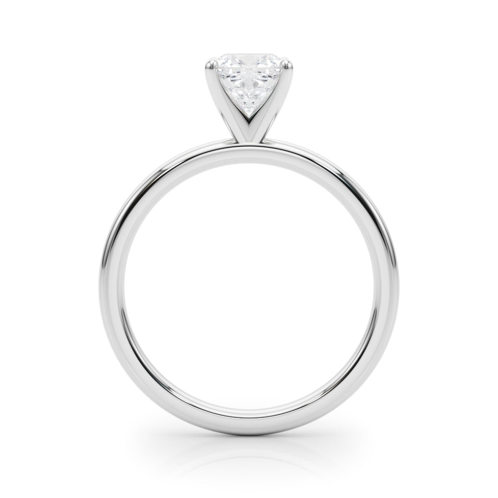 Noble Remount Ring Round Diamond Engagement Ring in 10K/14K gold and platinum with certified lab-grown or natural diamonds
